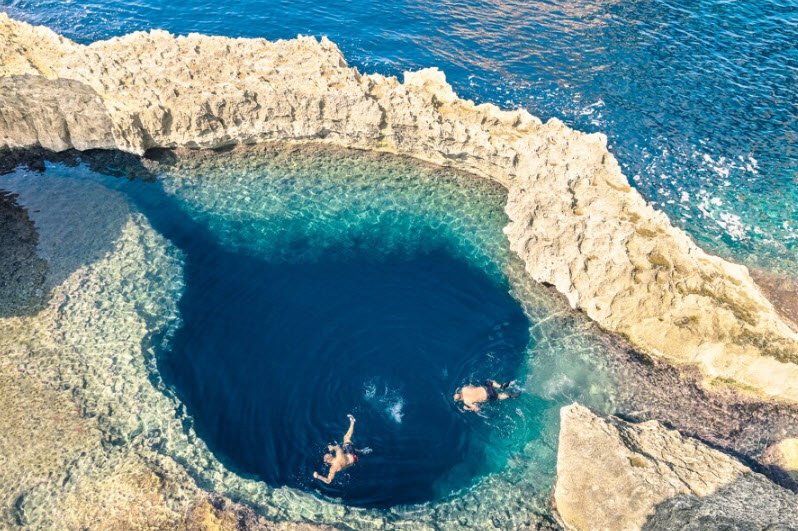 Blue Hole (Dive Site), Dwejra, Gozo, Malta